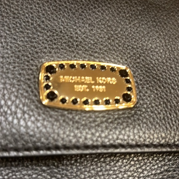 Michael Kors black leather gold chain purse - Picture 3 of 12